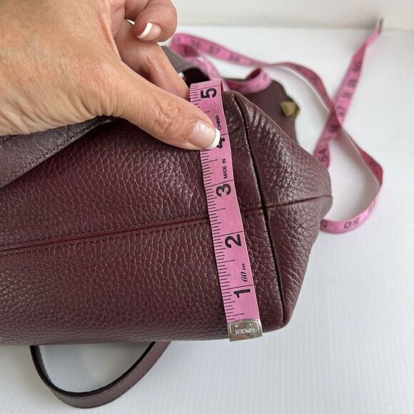 FOSSIL Kinley Leather Shopper Tote Bag Zip Top Claret Red  FOSSIL Kinley Leather Shopper Tote Bag Zip Top Claret Red EUC